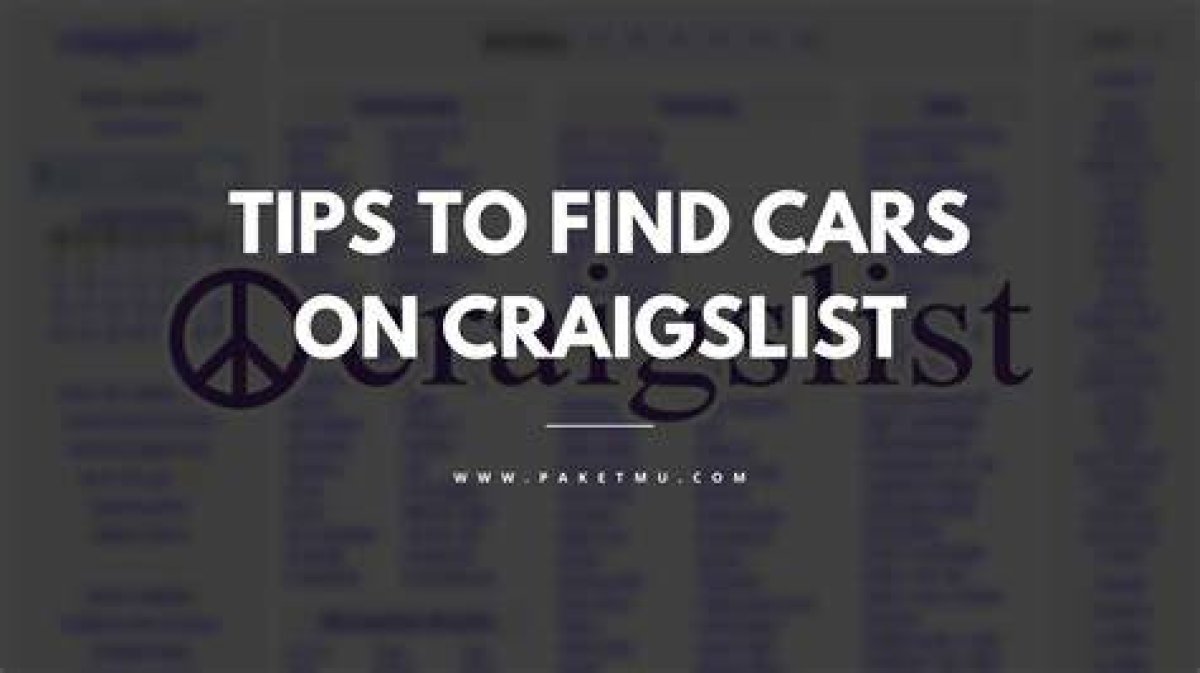 Tips for Finding the Perfect Craigslist Car or Truck in San Francisco