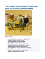 Unlocking the Secrets to Optimal Well-Being
